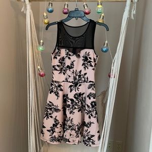 2/$15 Pink&Black -Junior Size 5- fit and flare with net v cut top